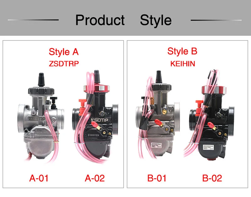 ZSDTRP мотоцикл KEIHIN PWK карбюратор 33 34 35 36 38 40 42 мм гоночные части скутеры Байк ATV с силовой струей используется 250cc