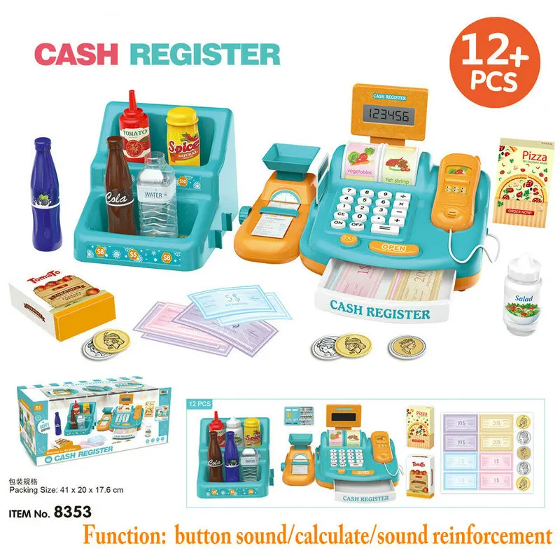 Register com Som Jogos para Crianças Brinquedos Supermercado Cash Calcular Brinquedo Fingir Jogar Meninas Educativos Pos 7 Som Calcular Brinquedo Fingir Jogar Jogos para