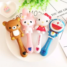 1 шт. hello kitty Melody Doraemon Rilakkuma, Детская щетка для волос, расческа, Антистатическая Расческа с воздушными ячейками, мультипликационный массажный инструмент Q Cute