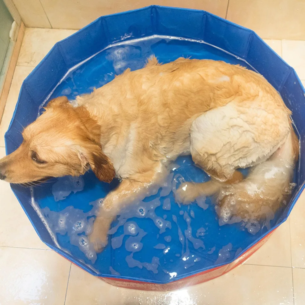 

1Pc Portable Multi-Use Pet Baby Shower PVC Foldable Dog Paddling Pool Puppy Swimming Pool Bathing Washer Tub Tough Dog Bath Tubs