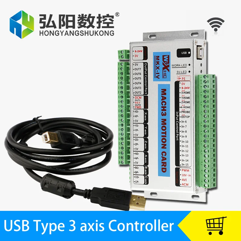 Sistema de Controle de Cartão de Controle para Cnc Eixo Cnc Router Mk3-iv Mk4-ivmach3 Usb Port Suporte Janela 7 6 4 3 Mach3