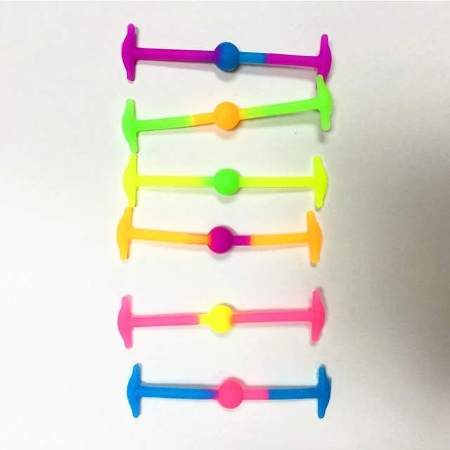 12 Pcs/Lot Silicone shoelaces B2014