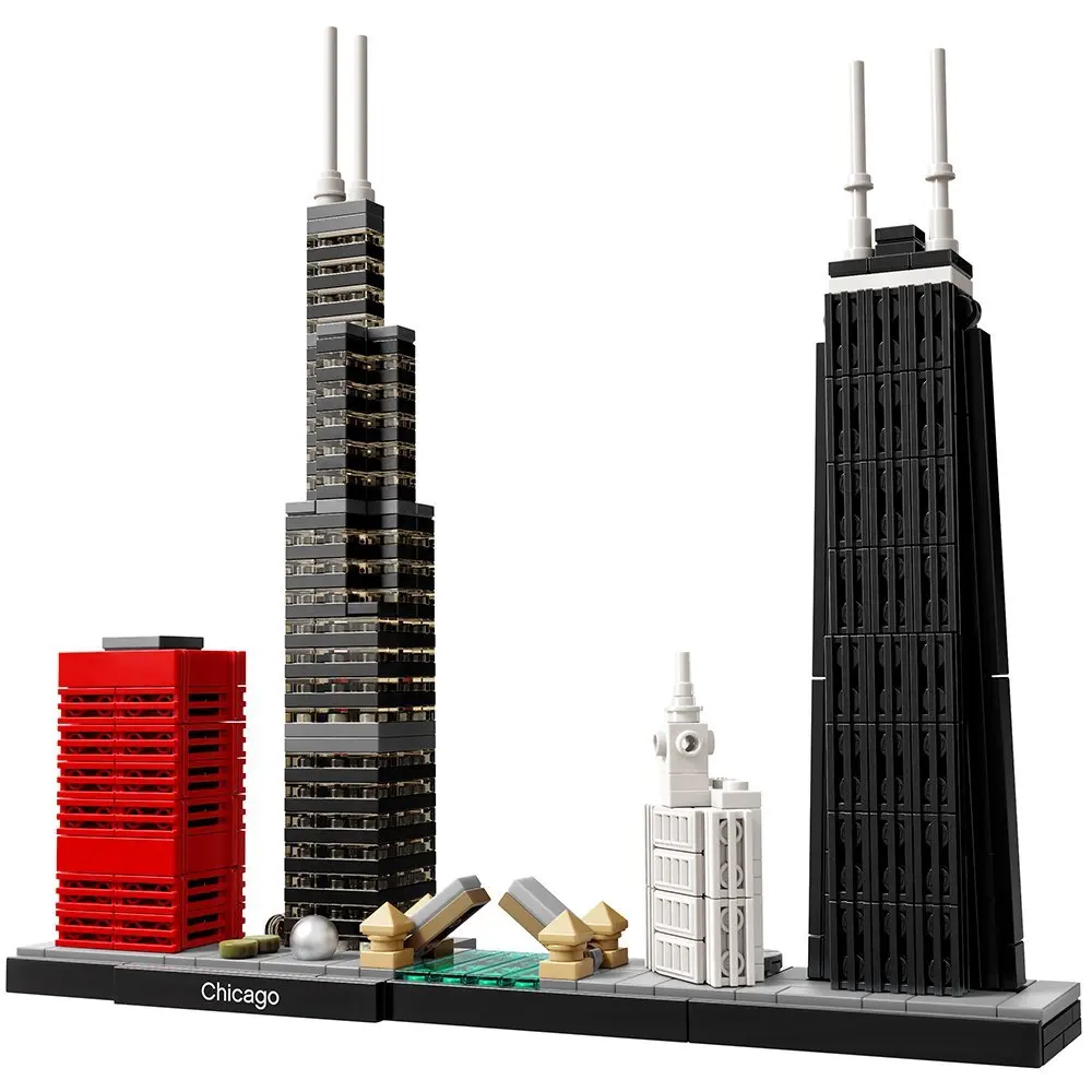 Online 10677 Architettura Chicago Skyline Compatibile con Legoing Set di Blocchi di Costruzione di Giocattoli Per I Bambini
