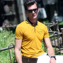 FGKKS модные новые мужские рубашки-поло летняя мужская повседневная Облегающая рубашка Поло Топы брендовые рубашки с коротким рукавом мужские рубашки поло