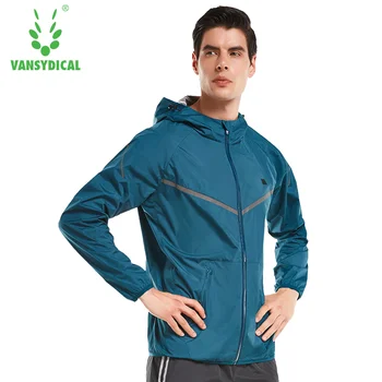 

New Reflective Zipper Elastic Running Jacket Men's Basketball Yoga Gym Fitness Hooded Jacket Breathable Sports Coat Tops For Men