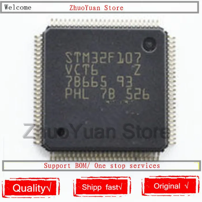 1 шт./лот новый оригинальный STM32F107VCT6 STM32F107 VCT6 LQFP-100 микросхема | Электроника