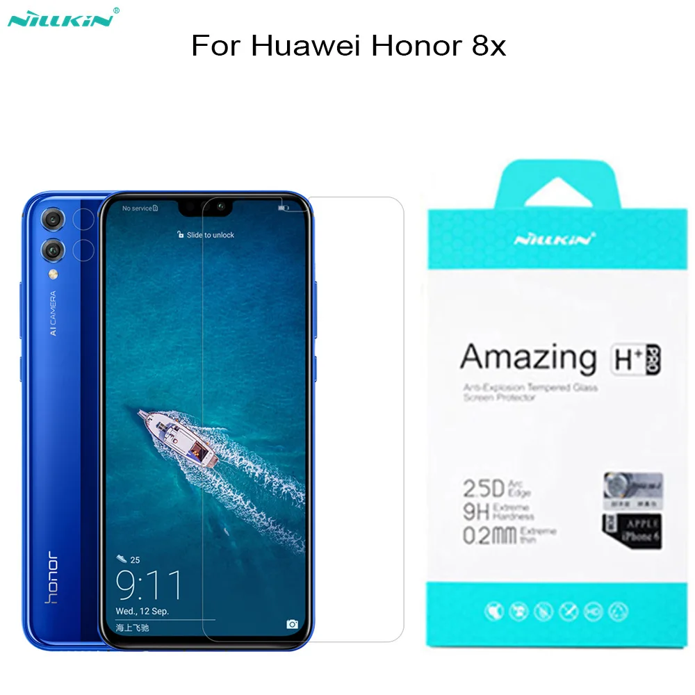 

Nillkin For Huawei Honor 8X 6.5" 9H Amazing H+ Pro Tempered Glass Screen Protector For Huawei honor 8x Nilkin Glass