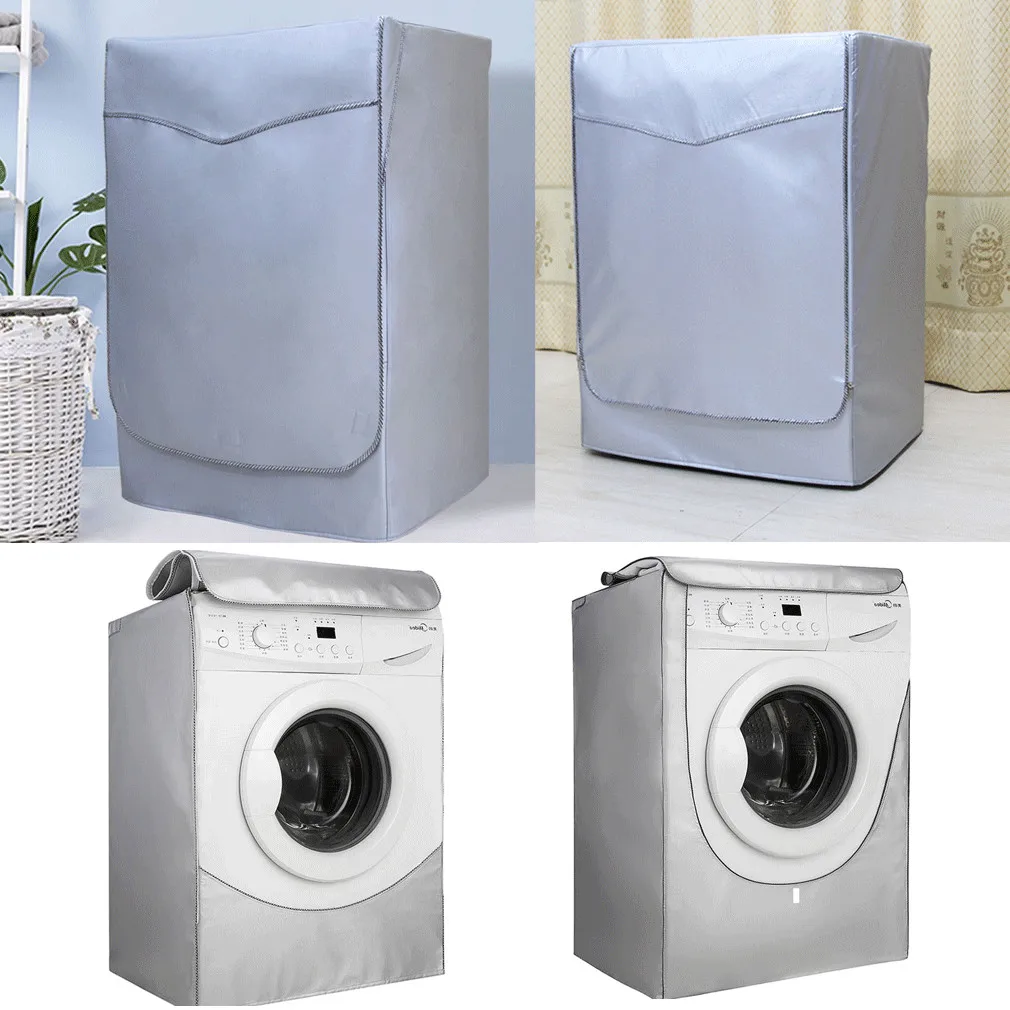 

Waterproof Solid Roller Washing Machine Zippered Dust Guard Cover Protection Front Cover Hot