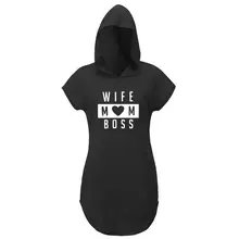 Новая мода Hoodad Футболка Жена принт "mom Boss" футболка для женщин Bts Femme силиконовый кактус Япония Харадзюку Топы