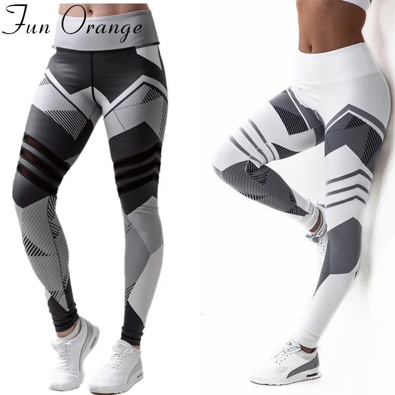 

High Waist Fitness Leggings Push Up Women Pants Running Patchwork Slim Workout Legging Stretch Slim Sportswear Jeggings