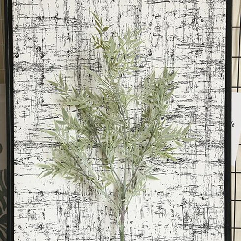 

20 Pcs Fake Green Plants Greenery Leaves Artificial Green Bamboo Leaves for Home and Hotel Office Decoration