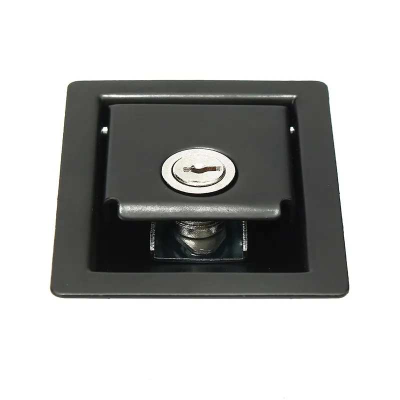 MTGATHER RV سيارة مجداف دخول مزلاج قفل الباب مقبض مقبض ديدبولت مقطورة + مفاتيح تقريبا 9x6.8x4 cm