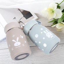 

Korean matte stainless steel vacuum thermos cup illustration belly creative portable leak proof double-layer vacuum cup