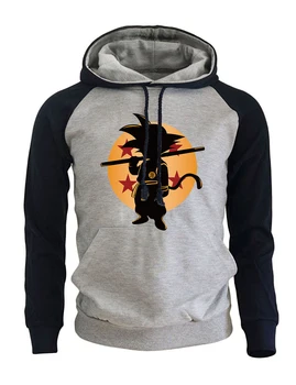 

Fashion Anime Hoodie Autumn Winter 2018 Men's Sweatshirt Fleece Pullover Dragon Ball Z Streetwear Hoodies Men Brand Tracksuits