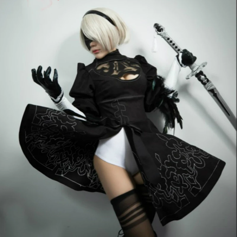 Nier: Платье для костюмированной вечеринки Automata YoRHa No. 2 Модель B женские костюмы на
