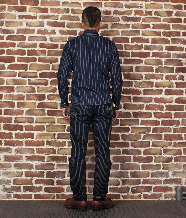 Новый бренд Бронсон Для мужчин; Повседневная рубашка с длинным рукавом легкий Винтаж Стиль рубашки Slim Fit для Для мужчин Бизнес
