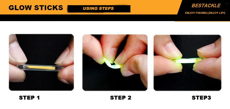 glow sticks using steps