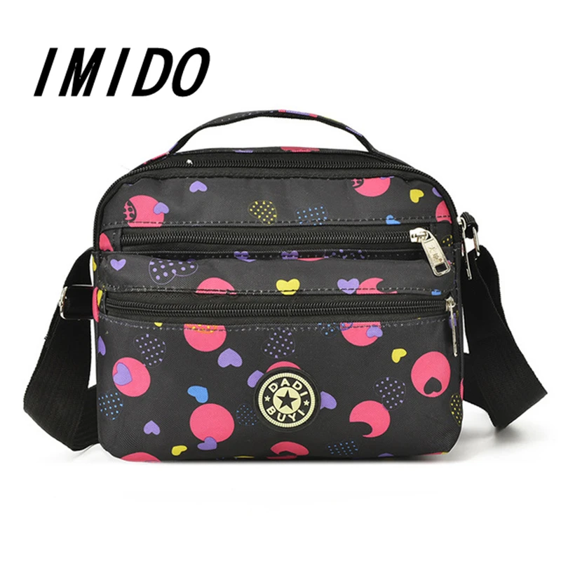

IMIDO2019 Brand Designer Explosion Fashion Casual Multiple Styles Waterproof Multi-Layer Mommy Shoulder Diagonal Mobile Lady Bag