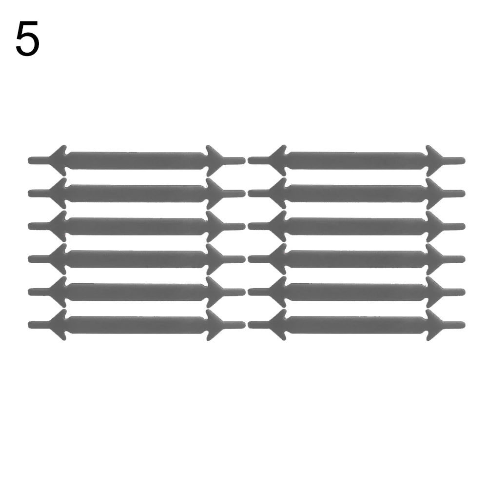Шт. 12 шт., силиконовые шнурки, креативные, однотонные, унисекс, эластичные, в форме стрелы, без галстука, шнурки для обуви