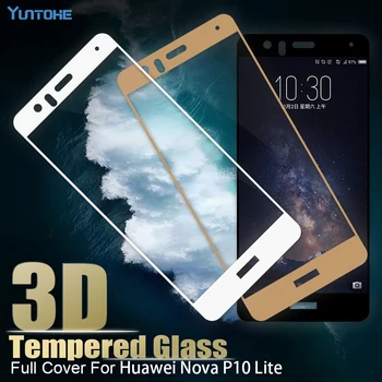 

9H Color Full Cover Tempered Glass For Huawei P10 Lite Screen Protector Protective Film 5.2 Inches P10 Lite Glass