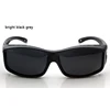 LongKeeper 2022 Polarized Windproof sand Sunglasses Men PC frame UV400 Women outdoor sports Sun Glasses Black glasses cover ► Photo 3/6