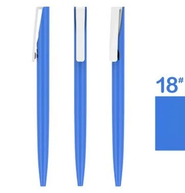[4Y4A] 100 шт./партия(DIY логотип> 100 шт.) креативная шариковая ручка простая рекламная ручка подарки пластиковая шариковая ручка школьная рекламная ручка на заказ - Цвет: 18