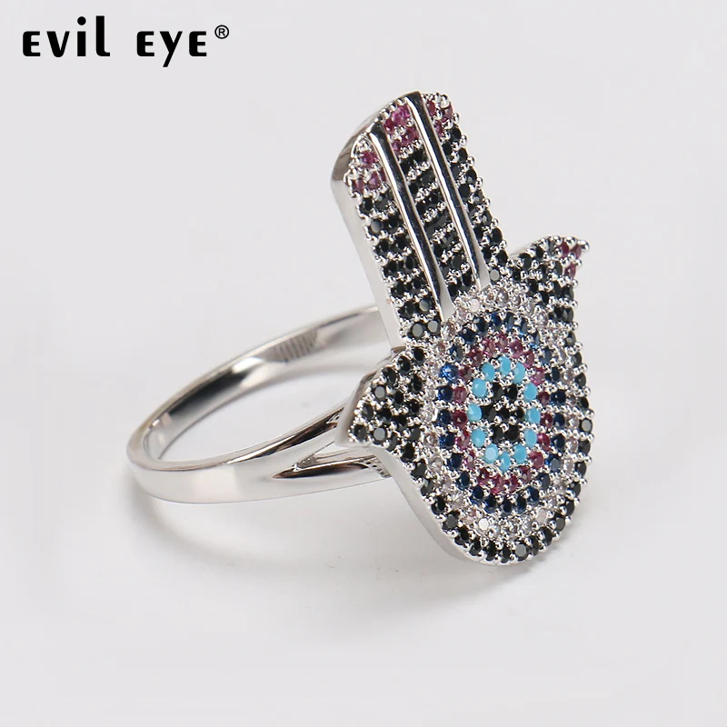 Buy EVIL EYE High Quality new fashion ring With big blue black evil eye and