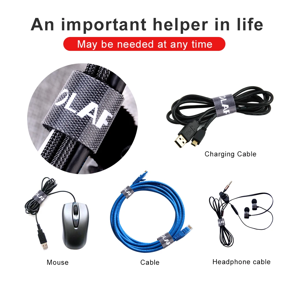 Олаф 1, 2, 3 м Кабельный органайзер для наушников, мыши, держатель кабеля, намотка шнура, протектор для iPhone, HDMI кабель, управление проводом, Органайзер