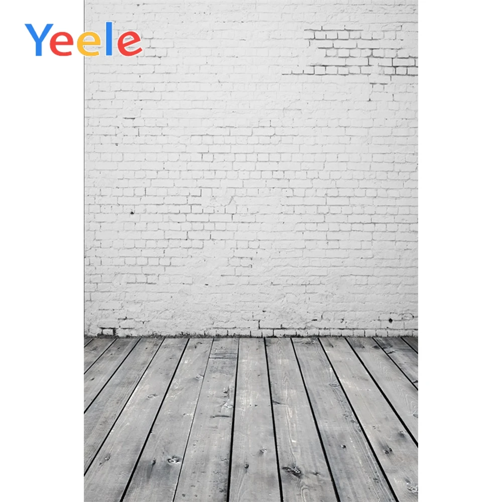 

Yeele Brick Wall Wooden Board Floor Baby Portrait Scene Photography Background Doll Props Photographic Backdrop For Photo Studio