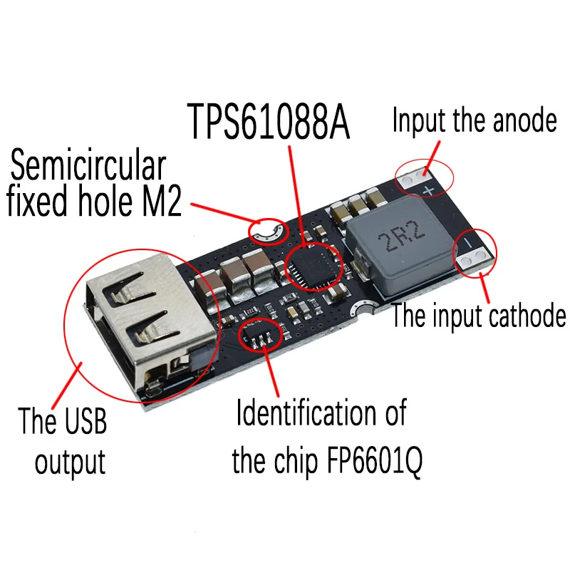 Один элемент литиевой батареи Модуль силовой мощности доска 3,7 в 4,2 в литр 5 в 9 в 12 В USB Мобильный телефон Быстрая зарядка QC2.0 QC3.0 TPS61088