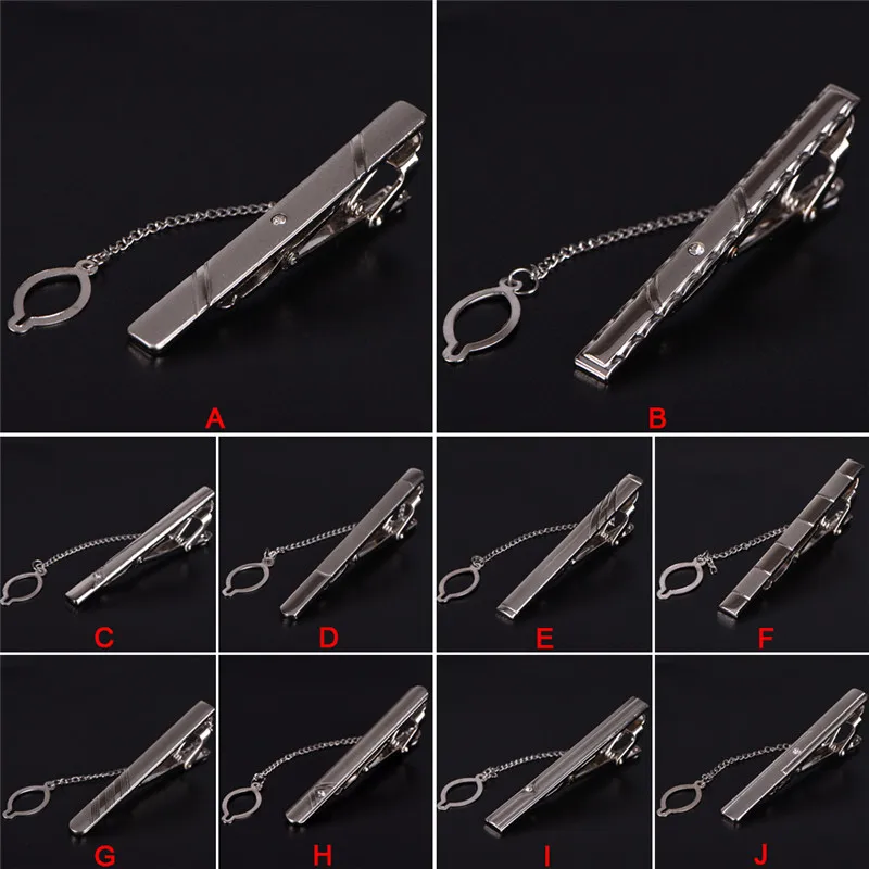 

Stainless Pins Clips for Men's Formal Dress Shirt Wedding Ceremony Steel Silver Necktie Tie Clip Plain Clasp Bars