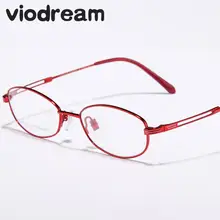 Viodream, новинка, ультра-светильник, полная оправа, чистый титан, женские очки по рецепту, оправы для очков, Oculos De Grau Feminino 9020