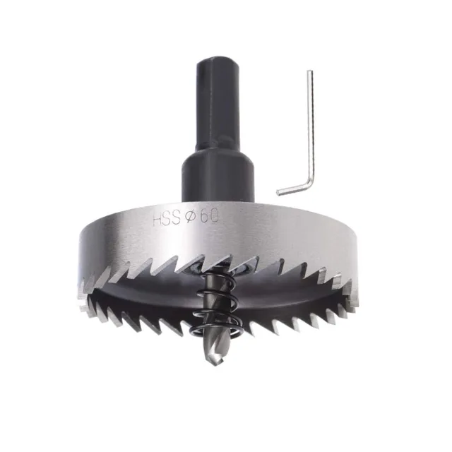 60mm HSS Drill Bit Hole Saw for Stainless Steel Metal Alloy Wood in