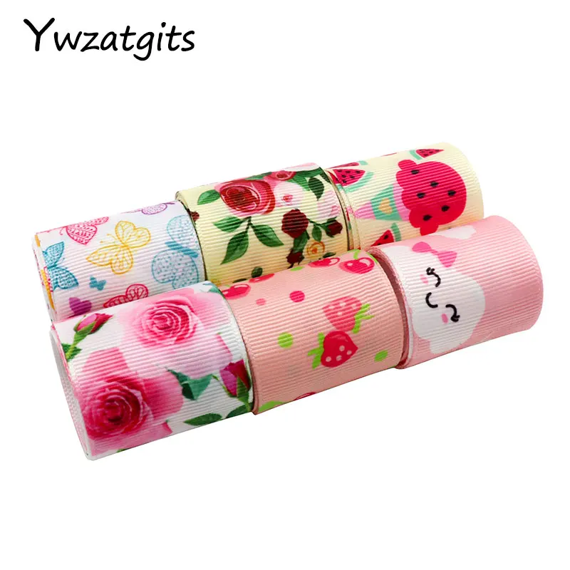 

2yards 38mm Printed Grosgrain Ribbons DIY Bow Craft Headwear Decor Wedding Party Garment Sewing Materials Accessories YS0502