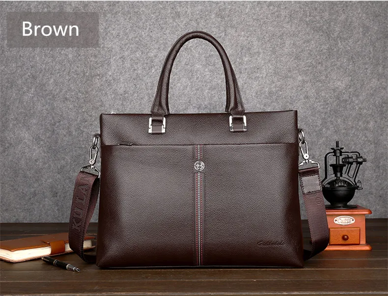 FEIDIKABOLO известный бренд человек сумка 100% Натуральная кожаные сумочки Бизнес Портфели для мужчин's crossbody из воловьей кожи черный мужской сумк