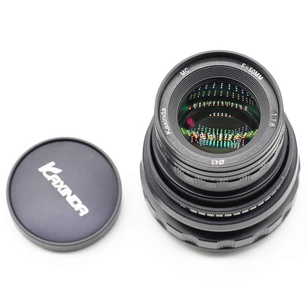 Ручной объектив Kaxinda 50 мм f/1 6 для Sony FE E mount Fujifilm X Olympus Panasonic M43 MFT Canon EF M беззеркальная