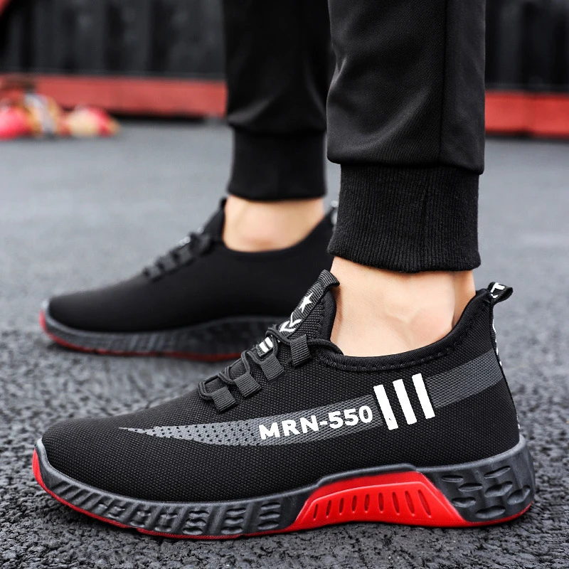Running Shoes Winter For Men With Fur Male Shoes Comfortable and Top Warm Men Sneakers Non-slip Outdoor Sports Shoes Black Red