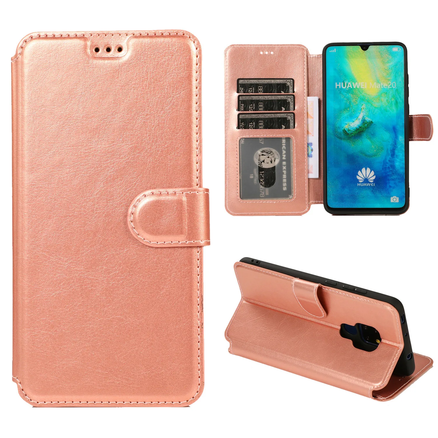 

luxury Leather Flip Phone Case For Huawei P30 P20 Mate 20 lite Cover Cases For Huawei P30 P20 Mate 20 Pro P smart plus 2019 etui