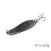 Hengjia 1pcs Metal Spinner Spoon Fishing Lure Hard Baits Silver Sequins Noise Paillette Treble Hook Tackle 10/10.5/14/16.5/20g ► Photo 3/6