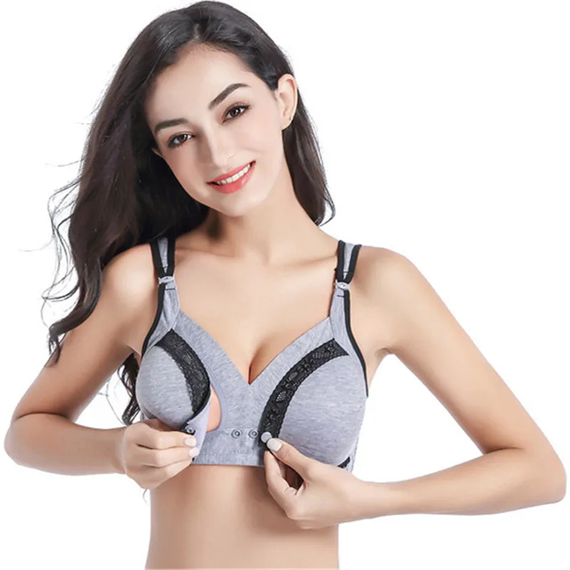 

Wire Free Sleep Cotton Maternity Nursing Bras Pregnancy Women Underwear Breast Feeding soutien gorge allaitement Mother Clothes