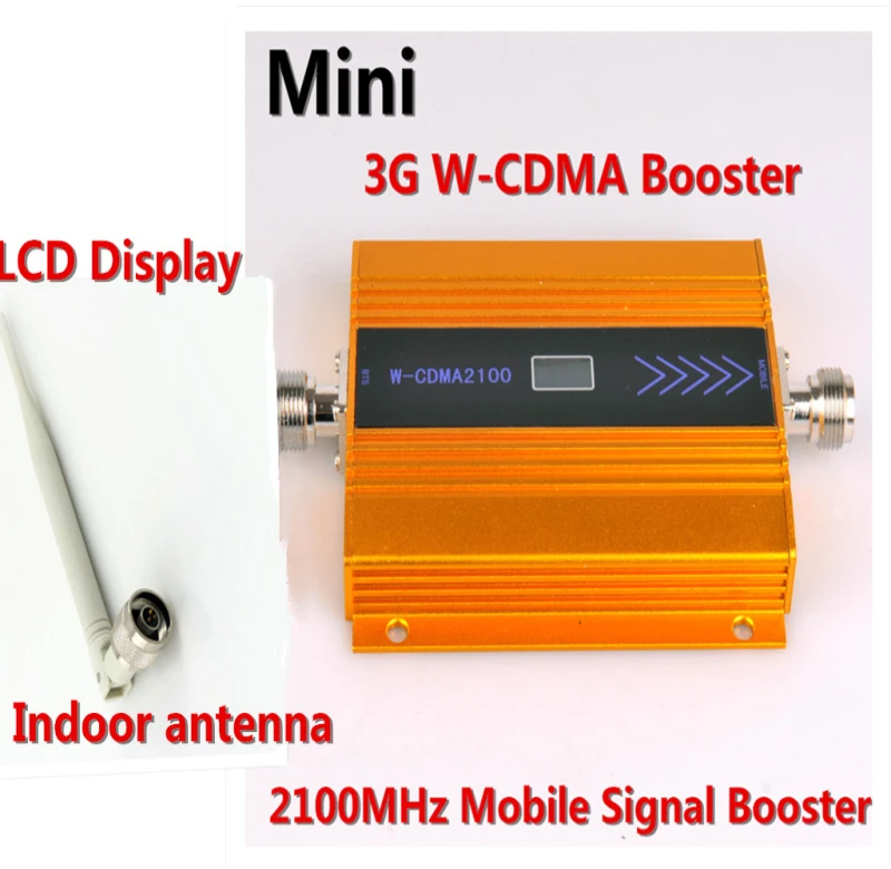 

Newest mobile cell phone wcdma 2100mhz 3g signal booster with LCD display 3g cellular signal repeater amplifier with antenna