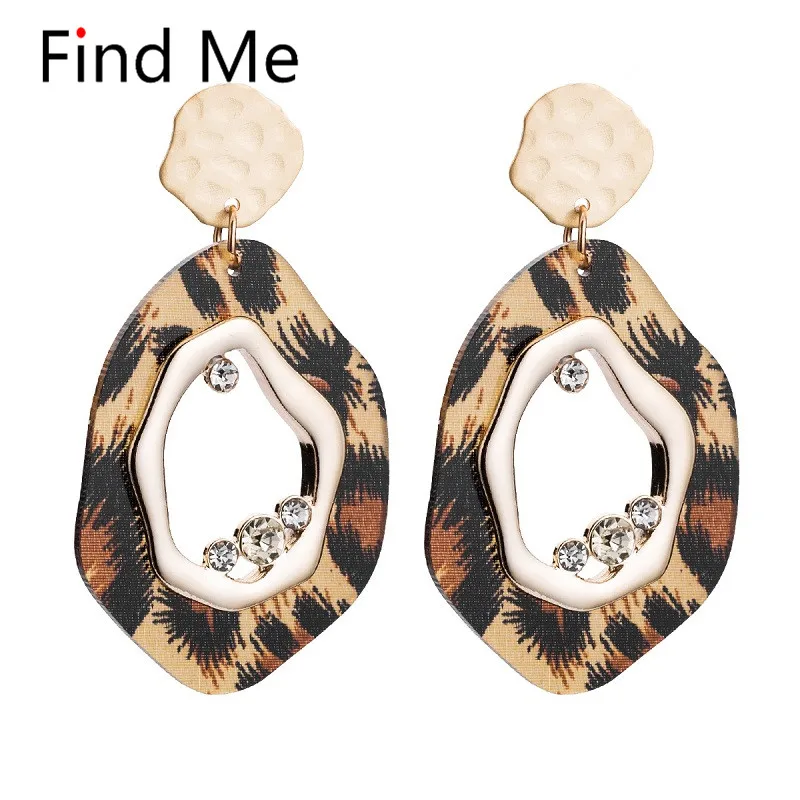 

Find Me 2019 new Fashion Acetate plate Drop Earrings For Women Jewelry Brand boho geometric big resin Dangle Earrings wholesale