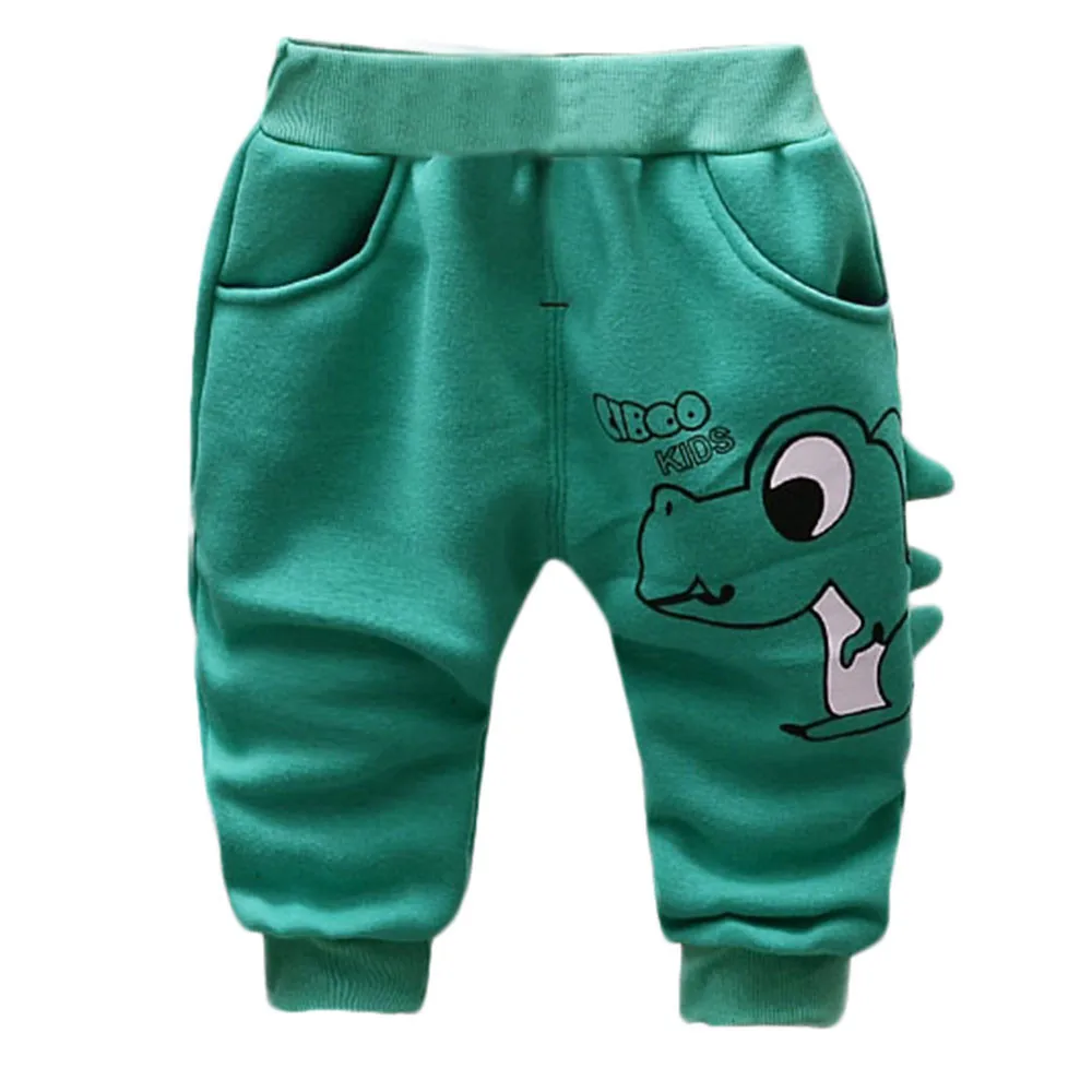 Baby Girls Boys Kid Cartoon Dinosaur Letter Printed baby boy pants Warm Pants Long Trousers JAN16 Baby Girls Boys Kid Cartoon Dinosaur Letter Printed baby boy pants Warm Pants Long Trousers JAN16