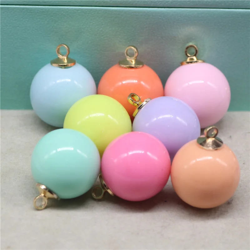 

Colorful Plastic Beads Pendants Diy Women Earrings Bracelets Handmade Accessories Enamel Charms For Jewelry Making Supplies