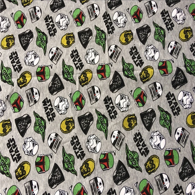 50 170 Cm Cool Garcon Star Wars Elasticite Coton A Tricoter Tissu Pour Coudre Bricolage Patchwork Bebe Fille Chemise Vetements Jupe Aliexpress