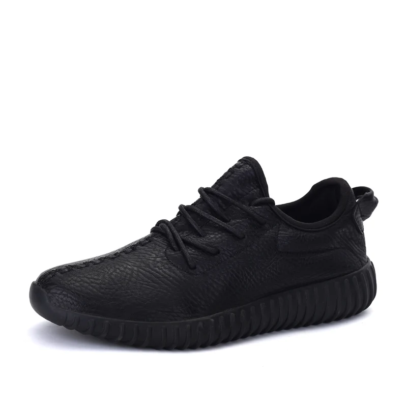 Superstar men casual shoes leather breathable lace up solid color sport shoes men trainers loafers zapatillas
