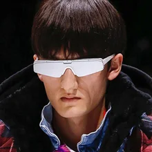 Новые модные женские солнцезащитные очки, брендовые дизайнерские солнцезащитные очки «кошачий глаз», женские мужские зеркальные Спортивные сиамские очки UV400 Oculos