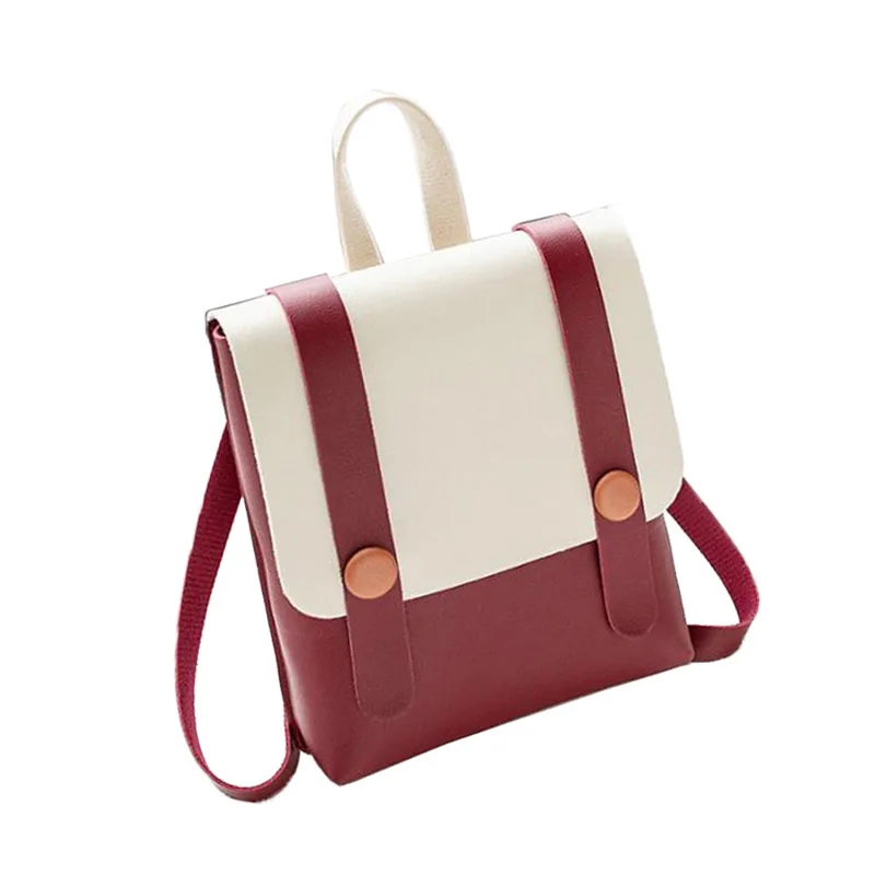 

2019 new color women's backpack simple fashion autumn and winter new shoulder bag mobile phone backpack