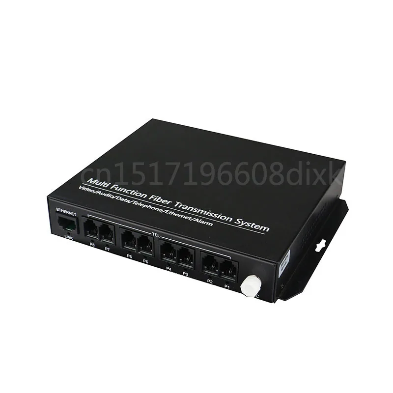 Voice fxs/fxo pots fiber multiplexer 8 rj11 ports