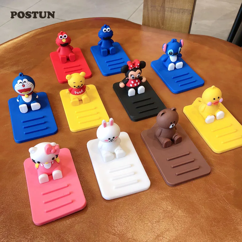 

Desk Universal Cartoon Smart Phone Table Holder For iPhone Huawei Xiaomi Silica gel Tablets Desk Mount Stand Bracket Desktop